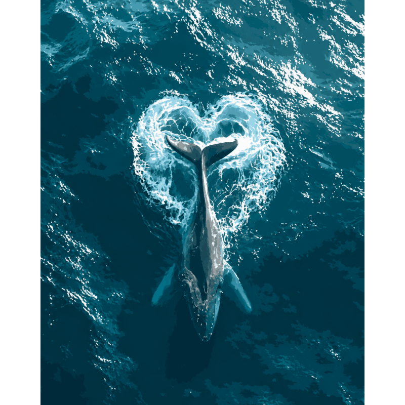Heart of the Ocean | Paint by Number - Paint by numbers
