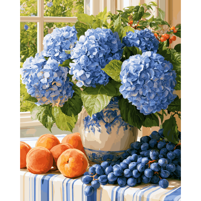 Hydrangea Heaven | Paint by Number - Paint by numbers
