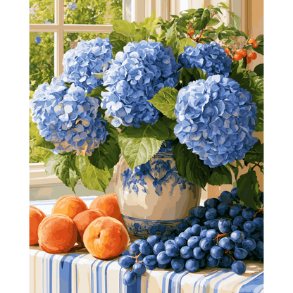 Hydrangea Heaven | Paint by Number - Paint by numbers
