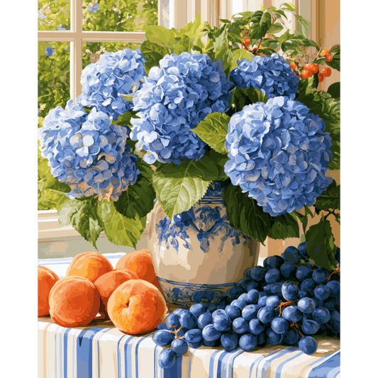 Hydrangea Heaven | Paint by Number - Paint by numbers