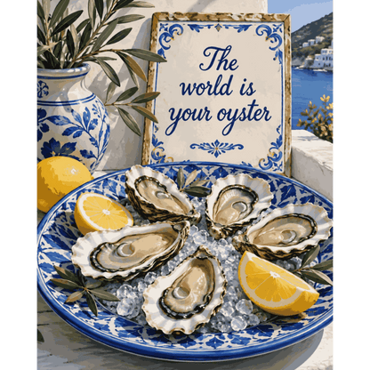 If Life Gives you Oysters | Paint by Number - Paint by numbers