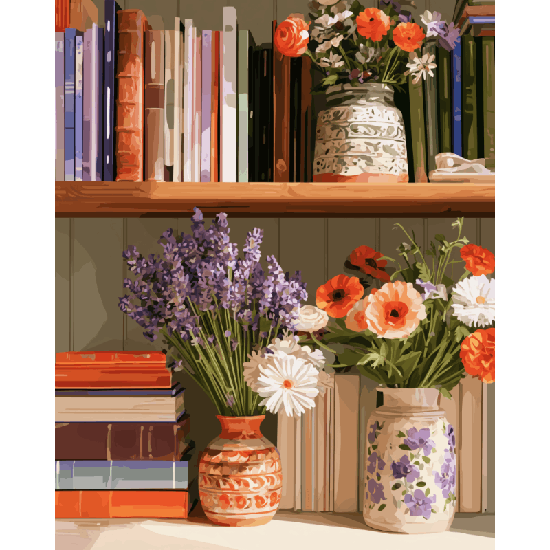 Literary Garden | Paint by Number - Paint by numbers