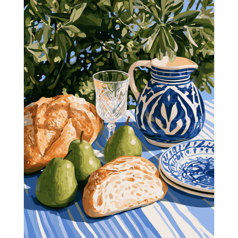 Mediterranean Morning | Paint by Number - Paint by numbers