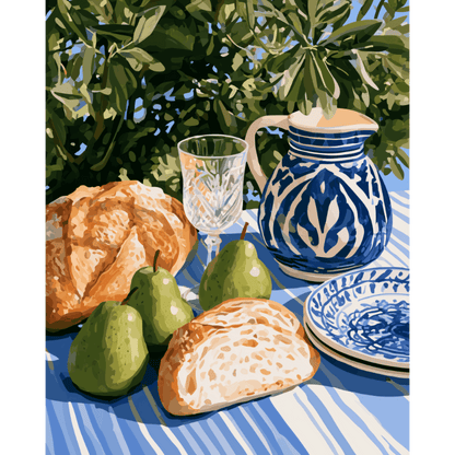 Mediterranean Morning | Paint by Number - Paint by numbers