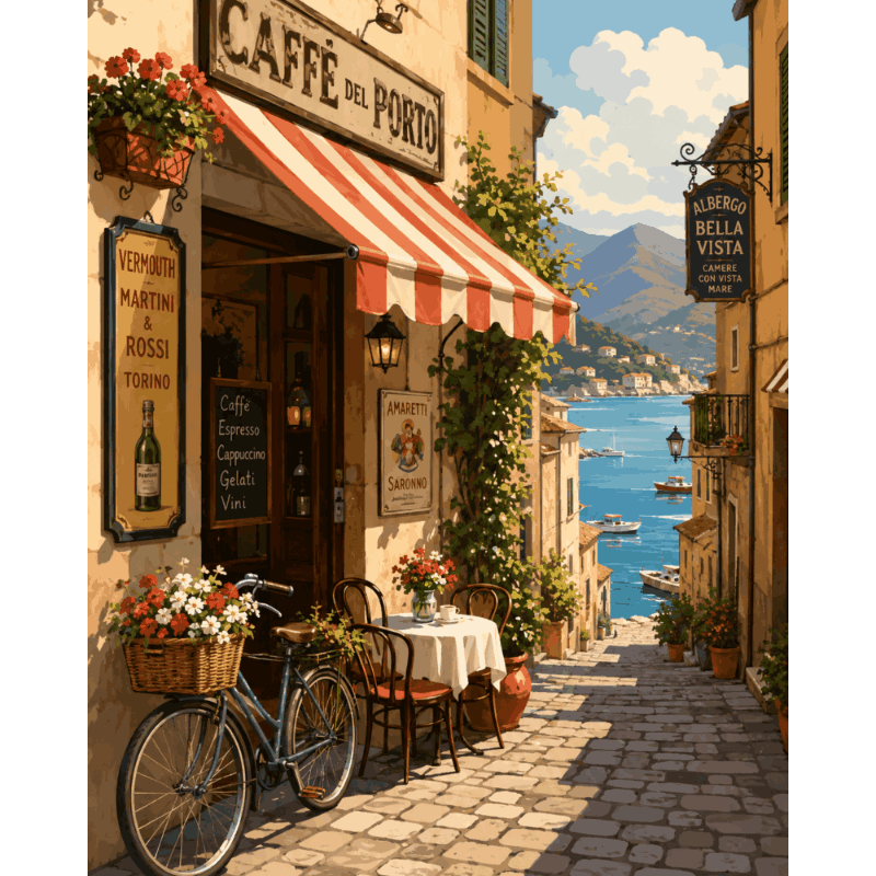 Morning in Italy | Paint by Number - Paint by numbers