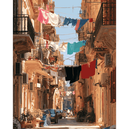 Naples Streets | Paint by Number - Paint by numbers
