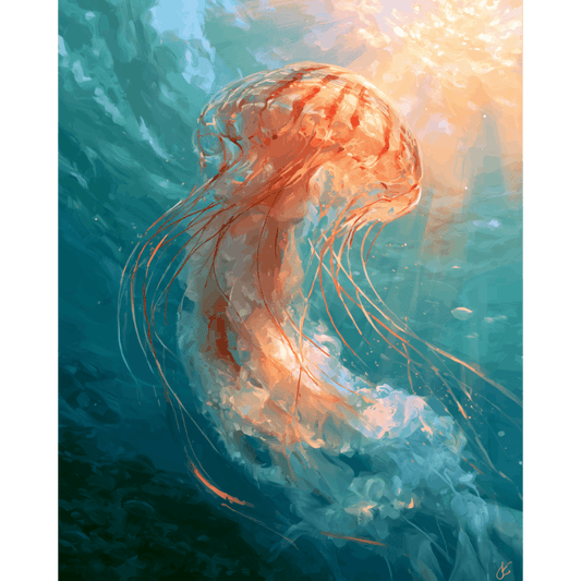 Ocean Glow | Paint by Number - Paint by numbers
