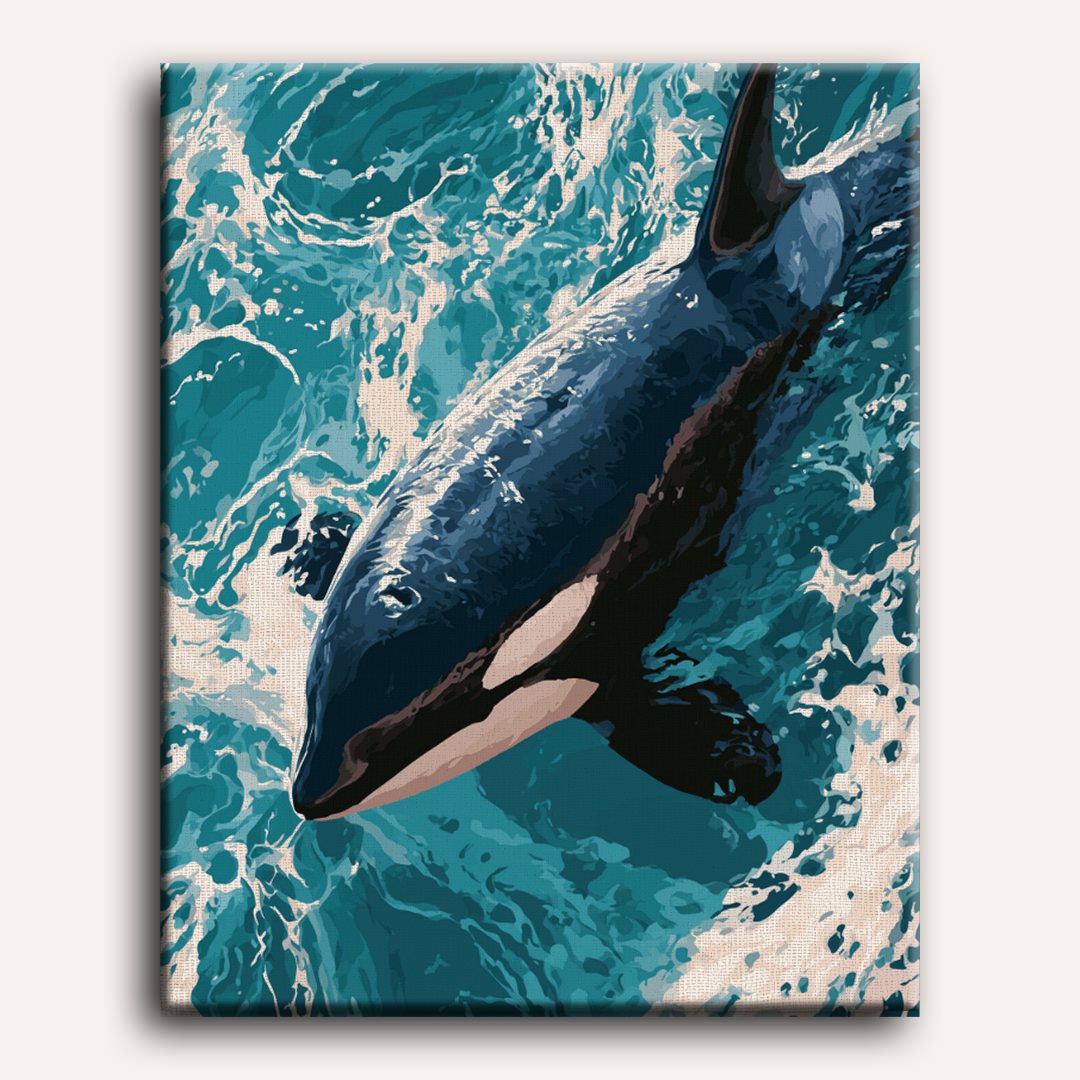 Amor de orcas | Pintar por números