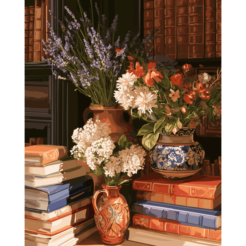 Pages & Petals | Paint by Number - Paint by numbers