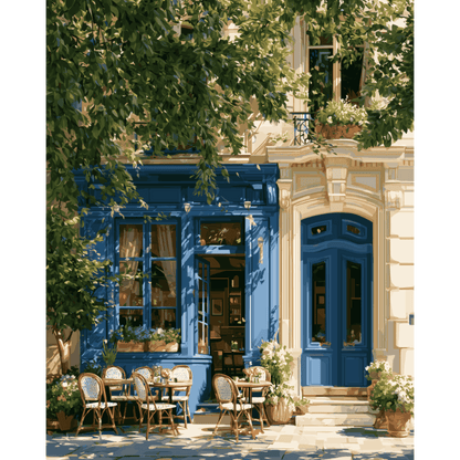 Parisian Café | Paint by Number - Paint by numbers
