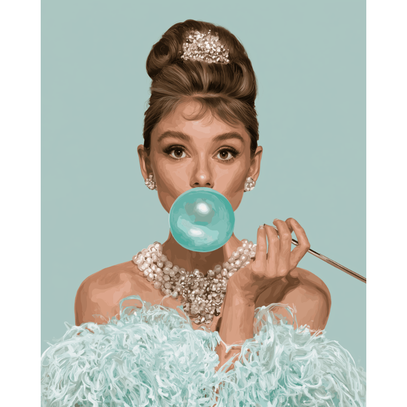 Pearls and Gum | Paint by Number - Paint by numbers