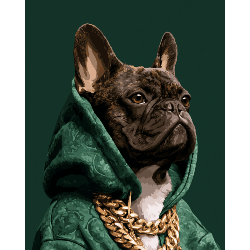 Regal Pup | Paint by Number - Paint by numbers