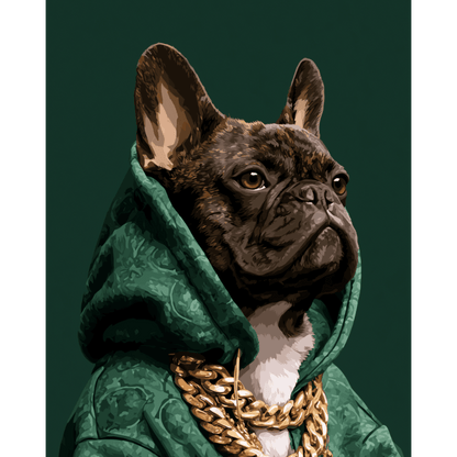 Regal Pup | Paint by Number - Paint by numbers
