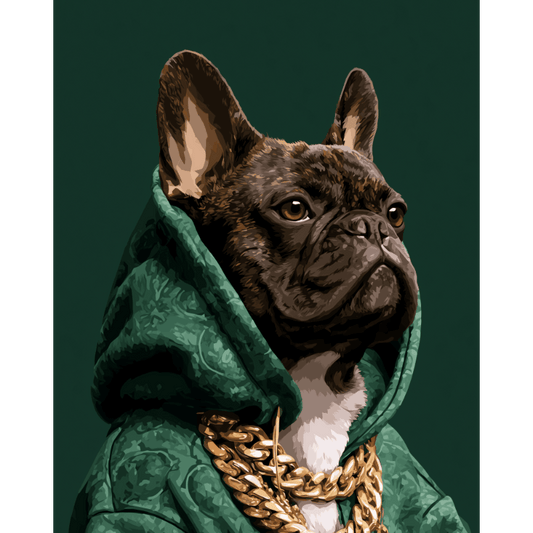 Regal Pup | Paint by Number - Paint by numbers
