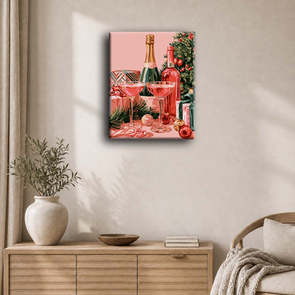 Natale in rosé | Dipingi con i numeri