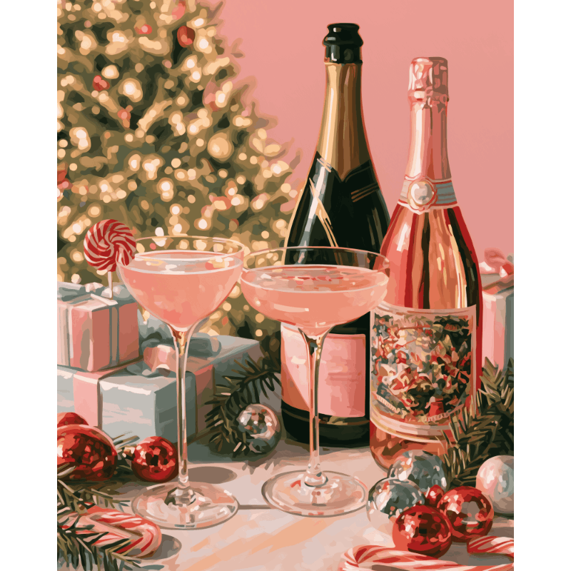 Rosé Holiday | Paint by Number - Paint by numbers