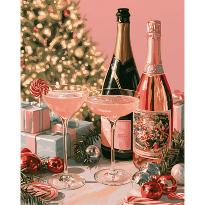 Rosé Holiday | Paint by Number - Paint by numbers