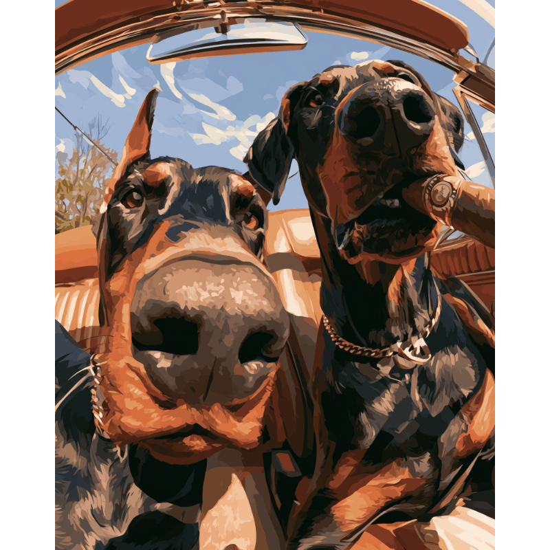 Round Trip Trouble | Paint by Number - Paint by numbers