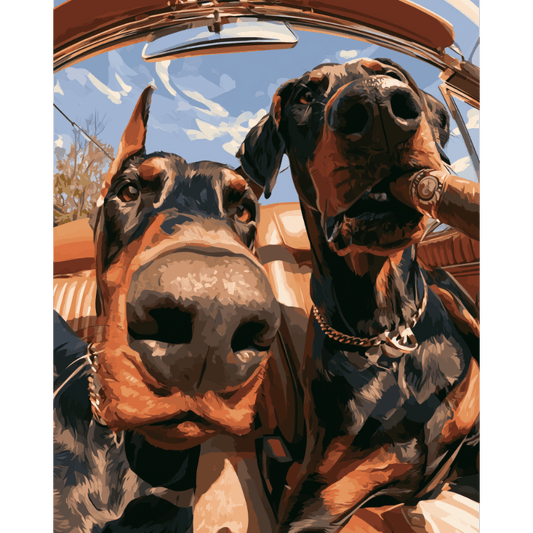 Round Trip Trouble | Paint by Number - Paint by numbers
