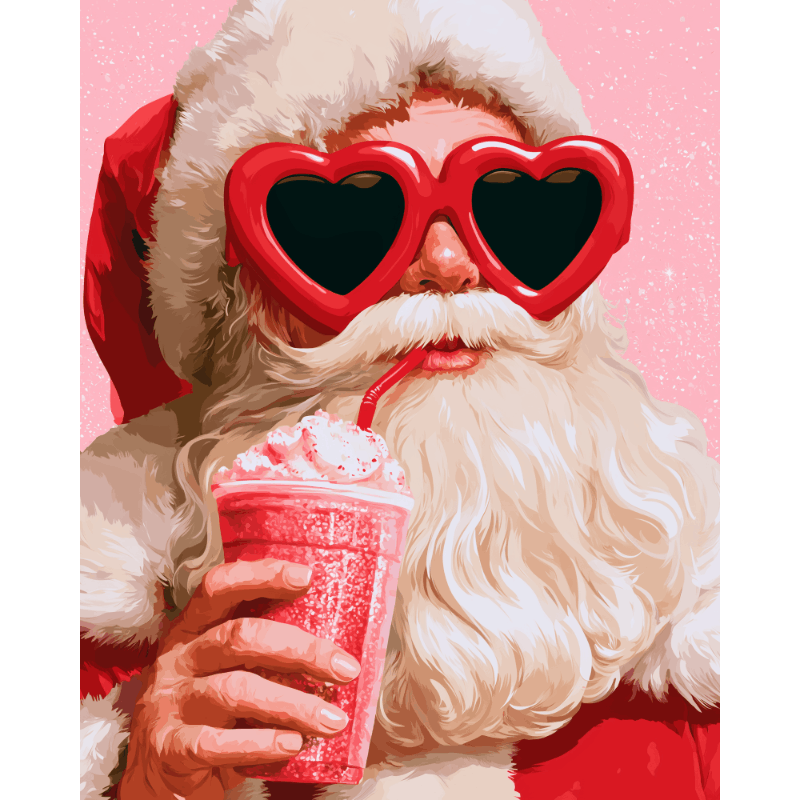 Santa Style | Paint by Number - Paint by numbers