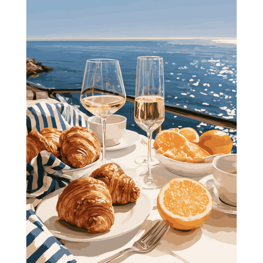 Luxury Breakfast | Paint by Number - Paint by numbers