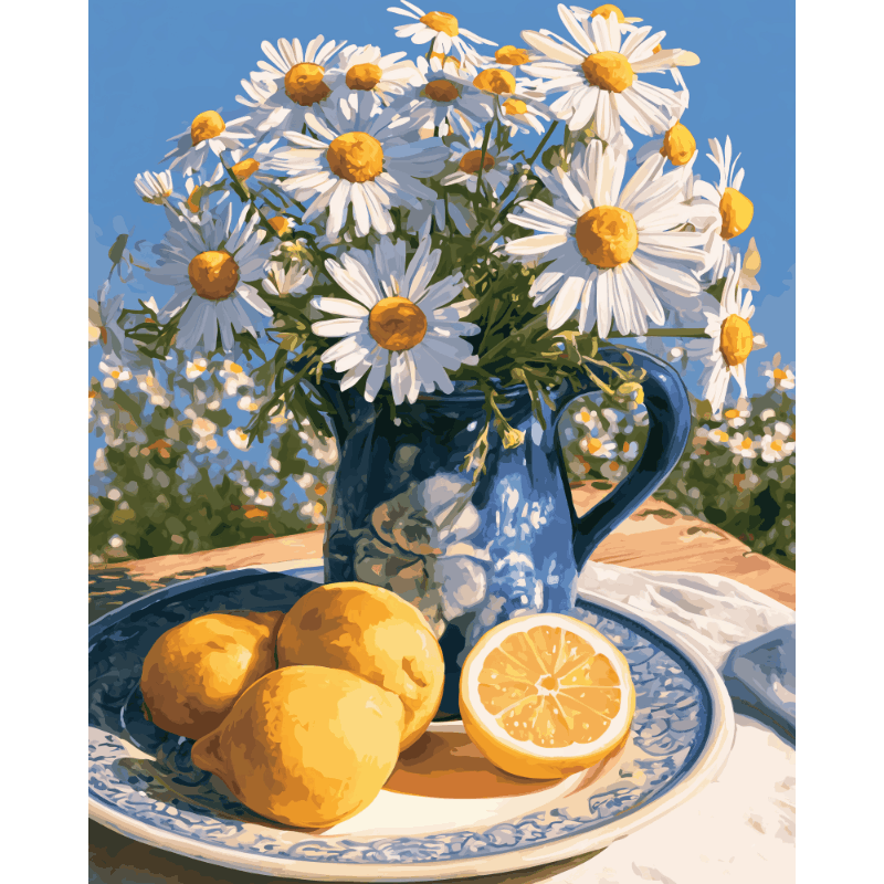 Sunny Daisies | Paint by Number - Paint by numbers
