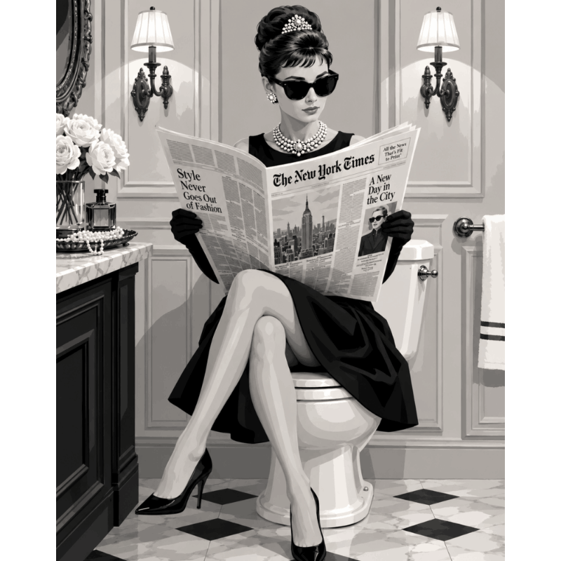 Timeless Glamour | Paint by Number - Paint by numbers