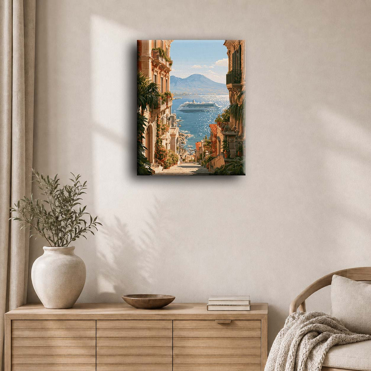 Vistas al Vesubio | Pintar por números