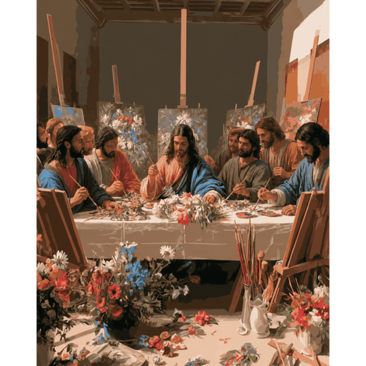 Artist's Last Supper | Paint by Number - Paint by numbers