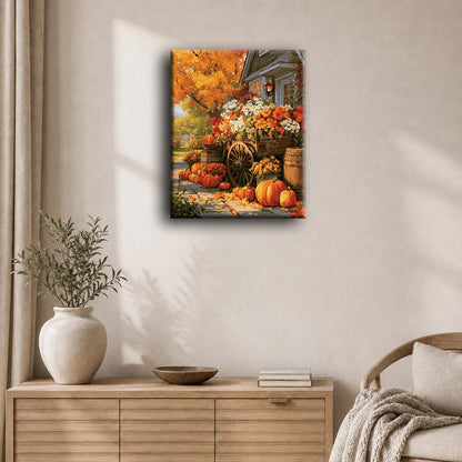 Autumn Flower Cart | Paint by Number