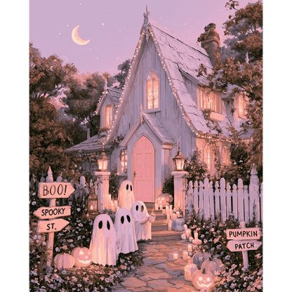 Haunted Victorian House | Paint by Number - Paint by numbers