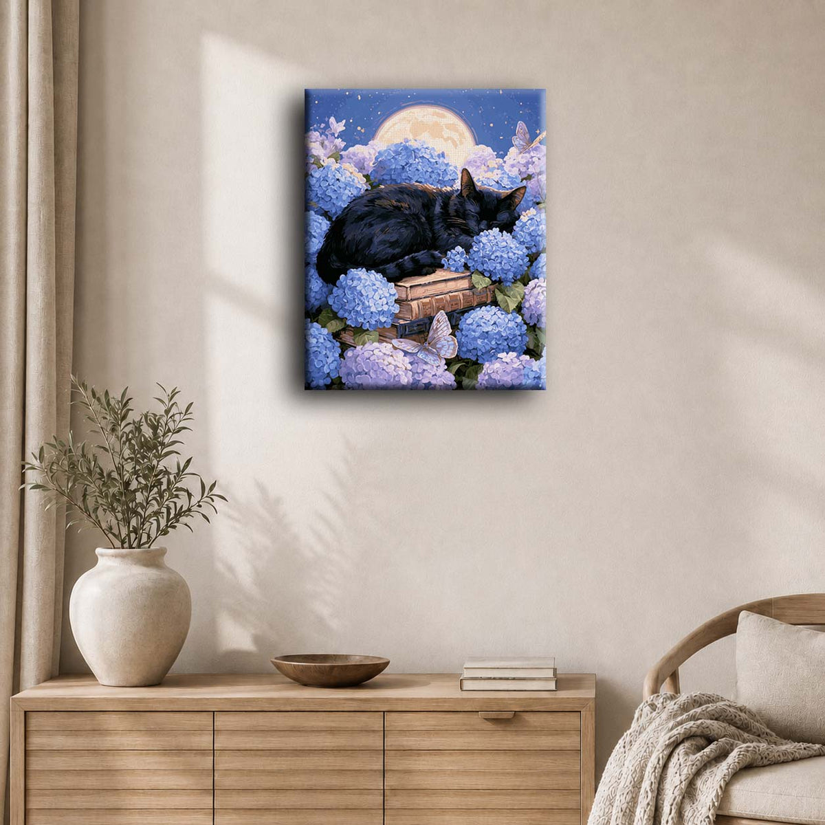 Hydrangea Cat Nap | Paint by Number