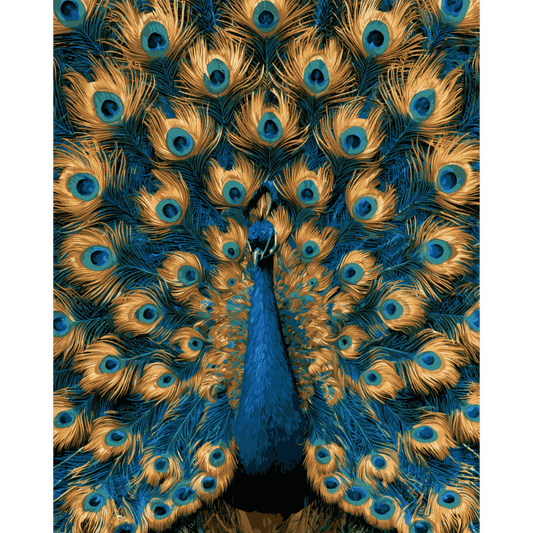 Proud Peacock | Paint by Number - Paint by numbers