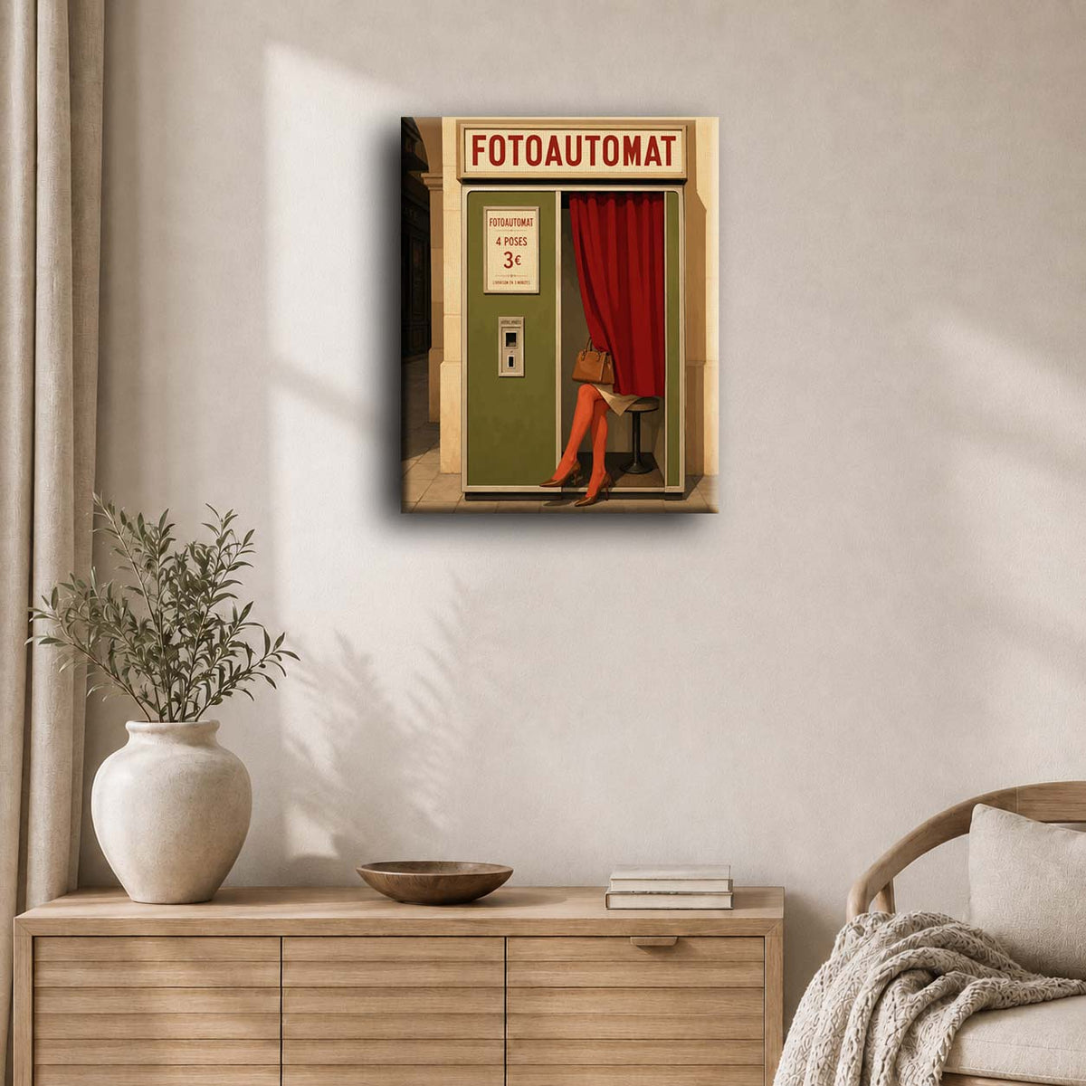Cabina fotografica vintage | Dipingi con i numeri