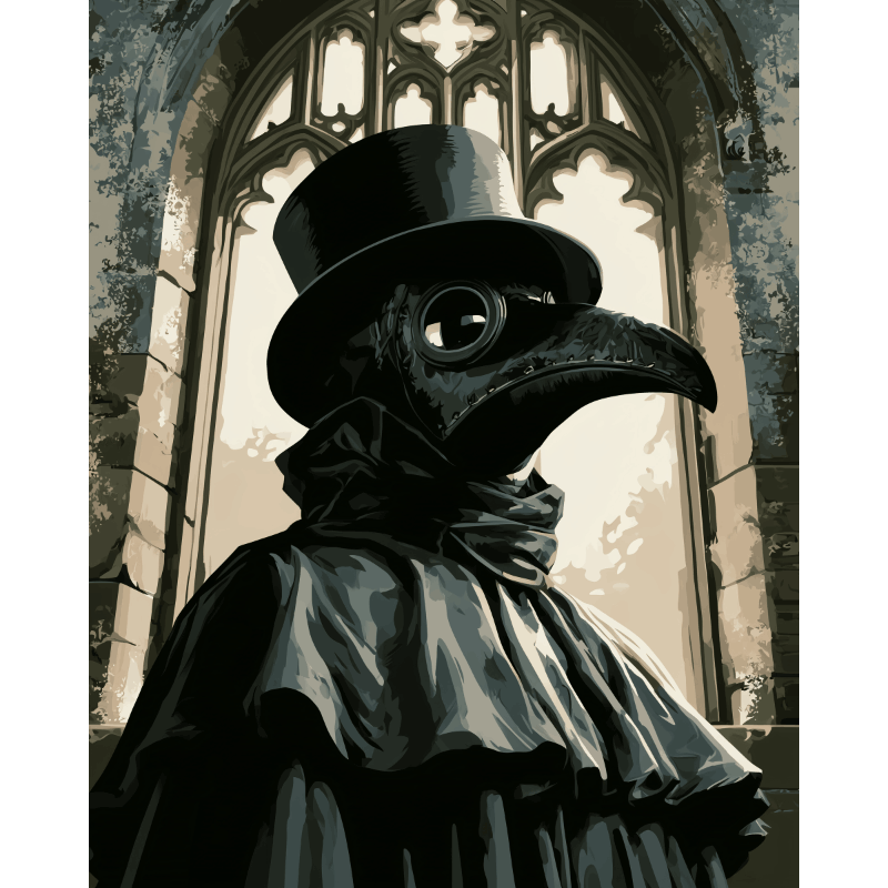 The Plague Doctor | Paint by Number - Paint by numbers