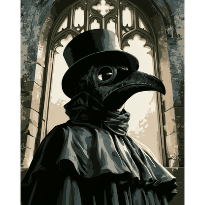 The Plague Doctor | Paint by Number - Paint by numbers