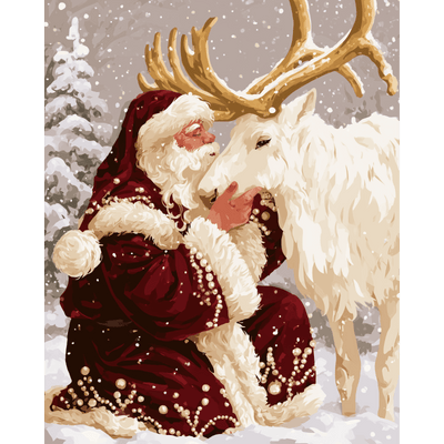 Santa's Embrace | Paint by Number