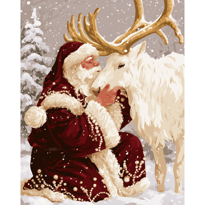 Santa's Embrace | Paint by Number