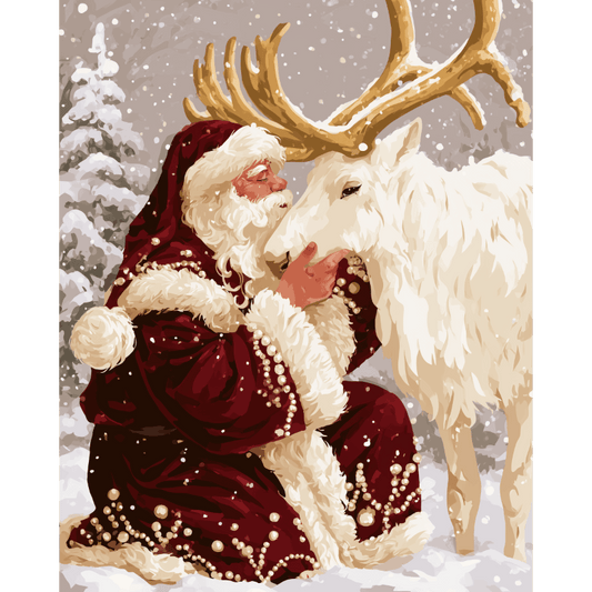 Santa's Embrace | Paint by Number