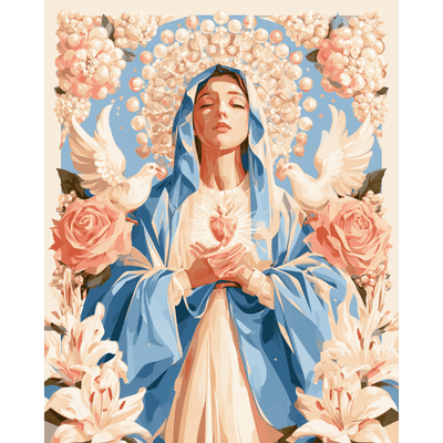 Our Lady of Pearls | Paint by Number