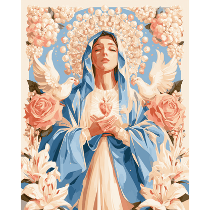 Our Lady of Pearls | Paint by Number