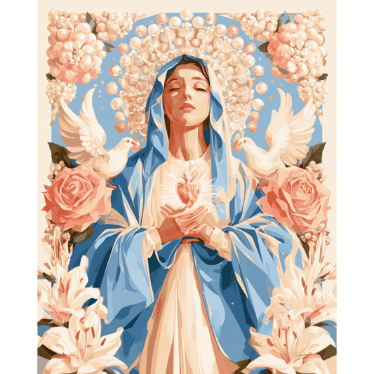 Our Lady of Pearls | Paint by Number