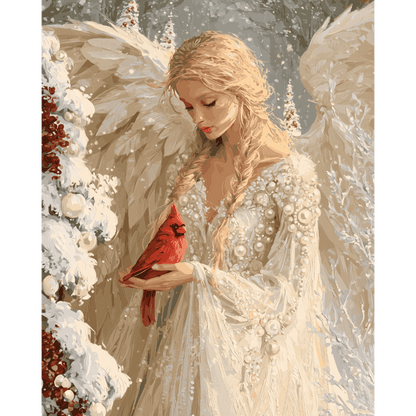 Angel & Cardinal | Paint by Number
