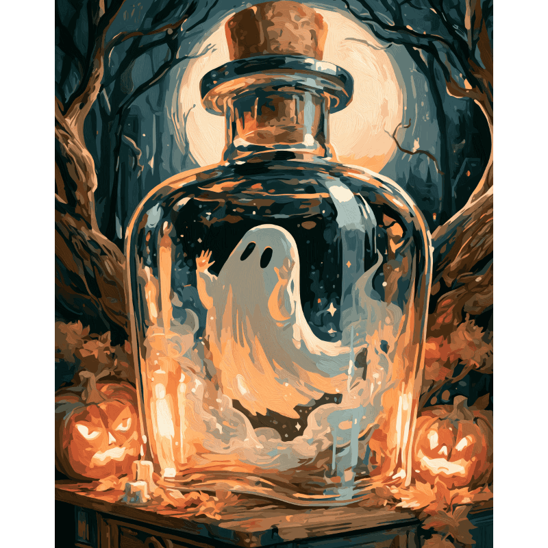 Bottled Spirit | Paint by Number - Paint by numbers