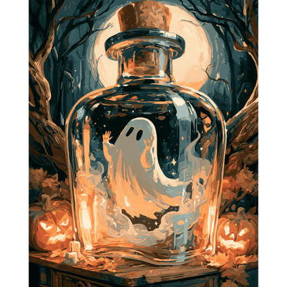 Bottled Spirit | Paint by Number - Paint by numbers