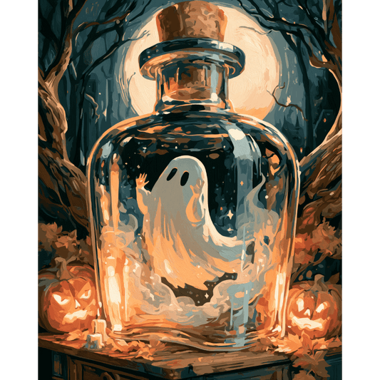 Bottled Spirit | Paint by Number - Paint by numbers