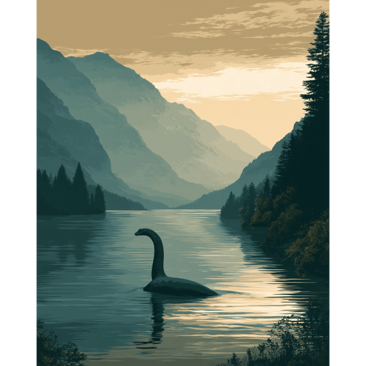 Loch Ness Legend | Paint by Number - Paint by numbers
