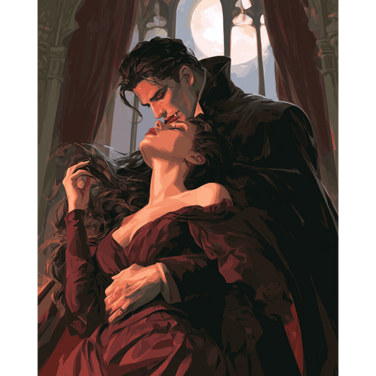 Moonlit Embrace | Paint by Number - Paint by numbers