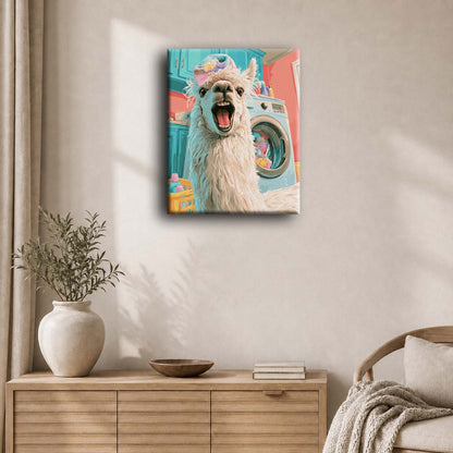 Lama à la buanderie | Peinture à numéros