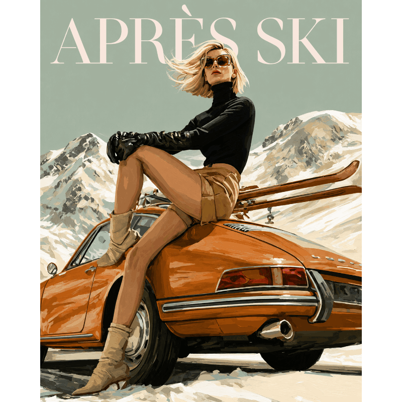 Après-Ski Glamour | Paint by Number - Paint by numbers